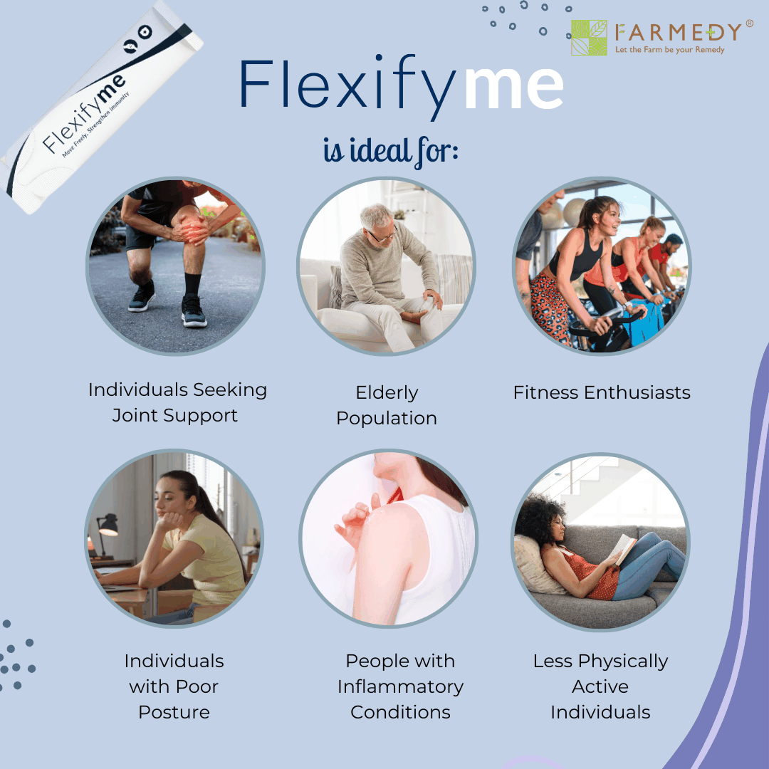 FARMEDY FlexifyMe : Joint & Bone Support Health Drink Immunity Boost