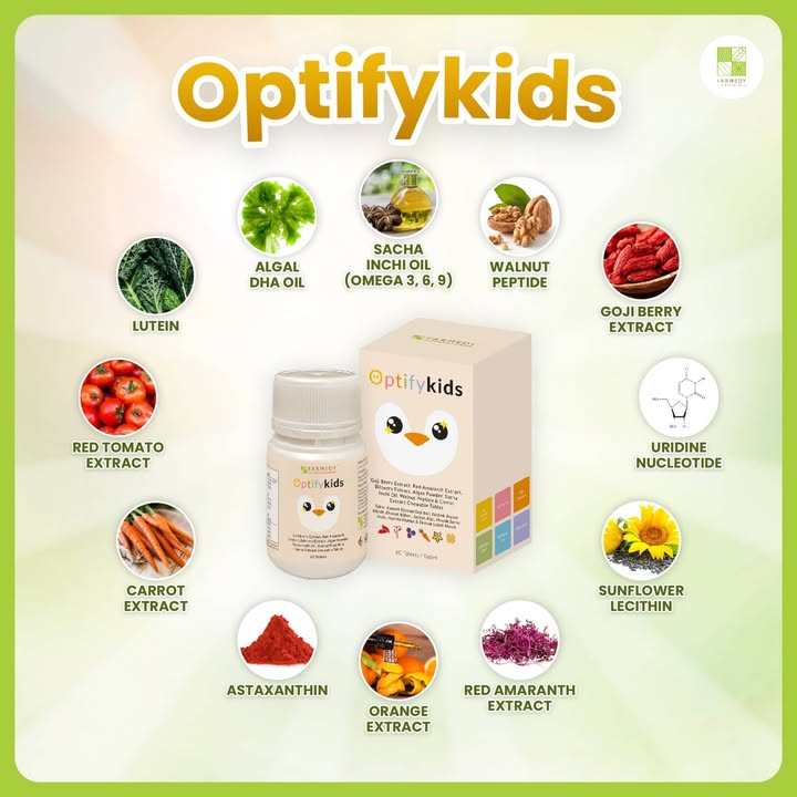 FARMEDY OptifyKids : Brain, Eye & Speech Support Chewables Tablets for Kids