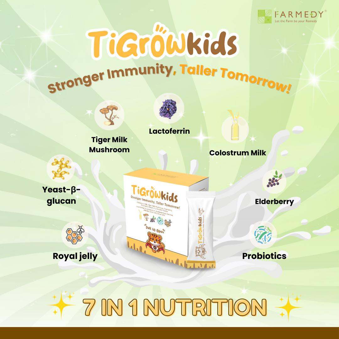 FARMEDY TigrowKids : Bone & Immunity Support for Growing Children