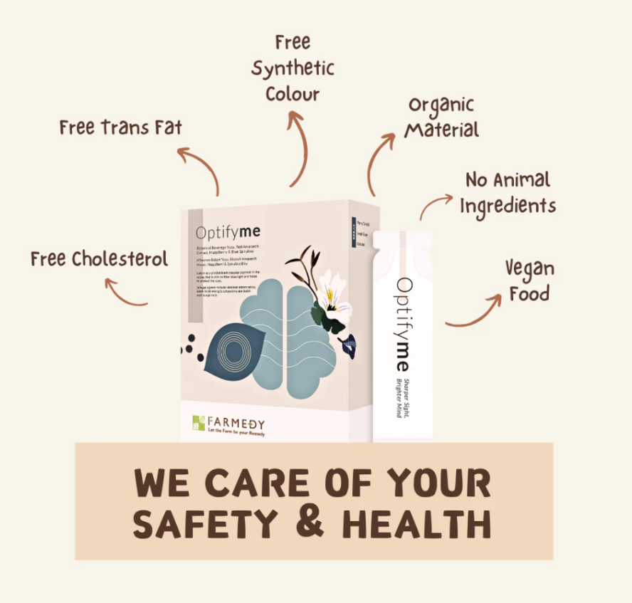 FARMEDY OptifyMe : Digital Eye Strain Relief & Vision Health Beverage