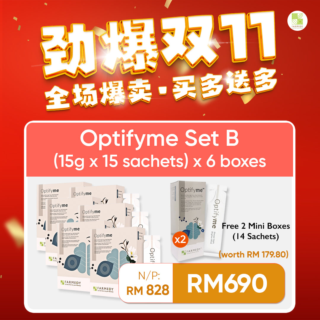 FARMEDY OptifyMe : Digital Eye Strain Relief, Boosts Vision & Brain Health